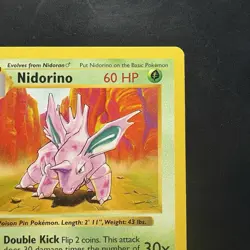 Pokemon Vintage 1st Edition Nidorino 037/102 Base Set (Shadowless) 1999 Wotc - Image 3