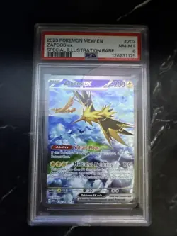 Pokemon TCG Zapdos EX Scarlet & Violet 151 Psa 8 - Image 1