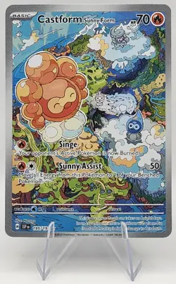 Castform Sunny Form 195/191 Surgung Sparks Illustration Rare Pokemon TCG NM - Image 1