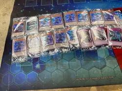 YuGiOh 16 assorted LART promo foil cards still in the original packs - Image 1