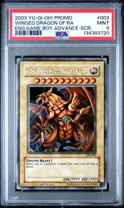 PSA 9 Winged Dragon of Ra GBI-003 Secret Rare Promo YuGiOh English Holo #2 - Image 1