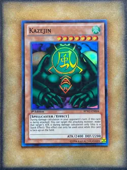 Yugioh Kazejin BPW2-EN004 Super Rare 1st Ed LP - Image 1