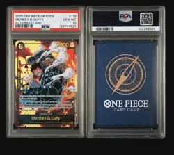 2025 ONE PIECE OP10-ROYAL BLOOD ALTERNATE ART #118 MONKEY D. LUFFY PSA 10 - Image 3