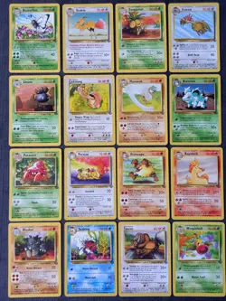 Pokemon Cards Jungle Set Complete Set of Uncommons & Commons (32 Cards) - Image 1