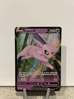 Espeon V SWSH201 Black Star Promo Ultra Rare Holo Pokemon TCG Card NM Foil - Image 1