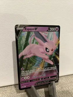 Espeon V SWSH201 Black Star Promo Ultra Rare Holo Pokemon TCG Card NM Foil - Image 3