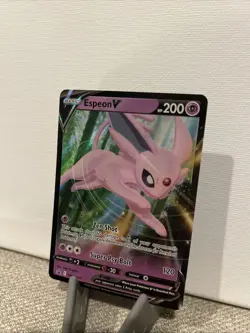 Espeon V SWSH201 Black Star Promo Ultra Rare Holo Pokemon TCG Card NM Foil - Image 4