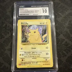 Pikachu 008/034 Trading Card Game Classic Holo Graded CGC Gem Mint 10 - Image 1