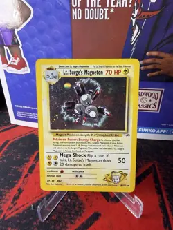 Lt. Surge's Magneton - 8/132 - Pokemon Gym Heroes Unlimited Holo Rare Card HP - Image 1