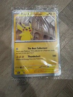 Pokemon TCG Promo Oversized Card - Pikachu at the Museum (Sealed) - UK - Image 1