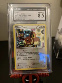 CGC 8.5 Eevee 2013 Black Star Promos BW94 Holo Pokemon Card - Image 1