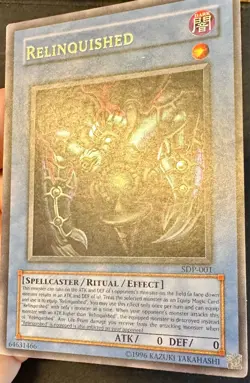 Relinquished SDP-001 Starter Deck Pegasus Unlimited YuGiOh! Card Holo - Lp - Image 3