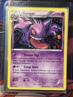 Pokemon Gengar TCG XY Breakthrough Holo Rare Card 60/162 (Cosmos) - Image 1