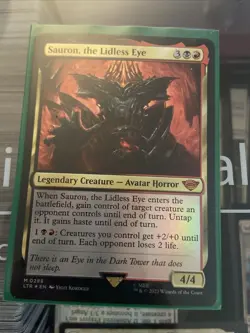 MTG Sauron, the Lidless Eye Foil Tales of MiddleEarth LOTR edition FOIL - Image 1