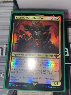 MTG Sauron, the Lidless Eye Foil Tales of MiddleEarth LOTR edition FOIL - Image 2