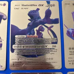 Set Of 8 Pokemon Gold Foil Fan Art Cards - Image 3