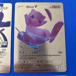 Set Of 8 Pokemon Gold Foil Fan Art Cards - Image 4