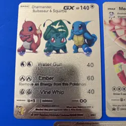 Set Of 8 Pokemon Gold Foil Fan Art Cards - Image 5