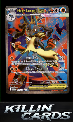 Mega Lucario ex - 160/132 160/132 Pokemon Ultra Rare ME01: Mega Evolution Card N - Image 1