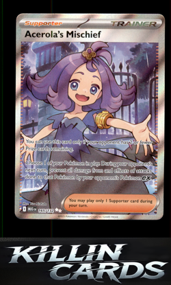 Acerola's Mischief - 165/132 165/132 Pokemon Ultra Rare ME01: Mega Evolution Car - Image 1