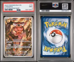 PSA 9 Mint Landorus Illustration Rare #131 Pokemon Black Bolt - Image 2