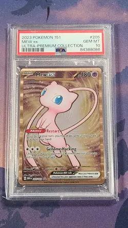 Pokemon TCG Mew Ex 151 Ultra Premium Collection Metal Promo PSA 10 - Image 1