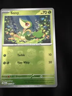 Snivy 001/086 Master Ball Reverse Holo Pokemon TCG 2025 Black Bolt NM/M - Image 1