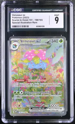 Pokemon TCG Venusaur ex 198/165 (2023) Scarlet & Violet 151 SIR CGC 9 - Image 1