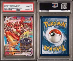 2021 POKEMON SWORD & SHIELD CHILLING REIGN SECRET FULL ART/BLAZIKEN VMAX PSA 10 - Image 3