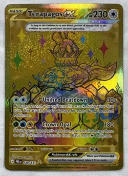 Pokemon TCG Terapagos Ex 180/131 Hyper Rare Prismatic Evolutions - Image 1