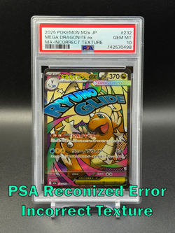 POKEMON JPN M2A INCORRECT TEXTURE ERROR #232 MEGA DRAGONITE EX PSA 10 - Image 1