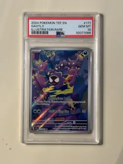 Gastly Illustration Rare Pokemon PSA 10 Temporal Forces GEM MT 177/162 - Image 1