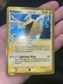 Pokemon TCG- Pelipper Holo 14/17 -POP Series 5 Delta Species Promo -2007 -LP - Image 2
