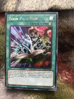 Yugioh Toon Page-flip BLCR-EN068 Secret Rare 1st Ed Near Mint - Image 1