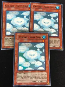 YUGIOH CLOUDIAN SHEEP CLOUD GLAS-EN008 1ST SUPER X3 (MP) - Image 1