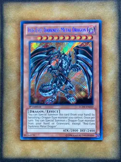 Yugioh Red-Eyes Darkness Metal Dragon LCJW-EN050 Secret Rare 1st Ed NM - Image 1