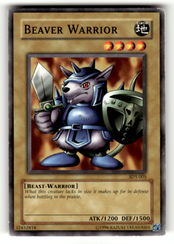 Beaver Warrior SDY-005 Unlimited Common Starter Deck: Yugi LP - Image 1