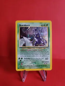 Pokemon Karte/card - Skaraborn Heracross 6/111 - Holo Neo GENESIS - Very Good+ - Image 1
