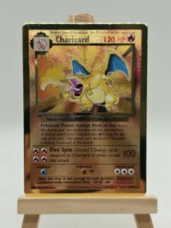 Pokemon Celebrations Charizard Gold Metal Card #4/102 UPC Promo - Image 1