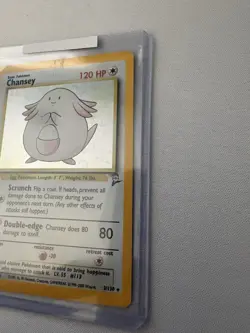 1999-2000 Chansey Pokemon Base Set 2 Holo Rare Card 3/130 Vintage - Image 4