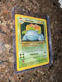 Pokemon TCG Venusaur Base Set 15/102 Holo Rare 1999-2000 Wizards Card - Image 1