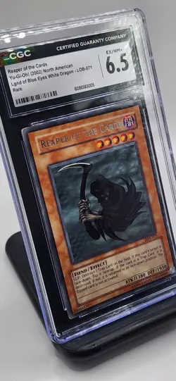 Reaper of the Cards - YuGiOh Rare LOB071, EX/NM+ (CGC 6.5) - Image 1