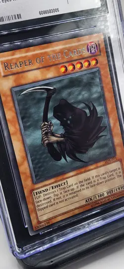 Reaper of the Cards - YuGiOh Rare LOB071, EX/NM+ (CGC 6.5) - Image 2