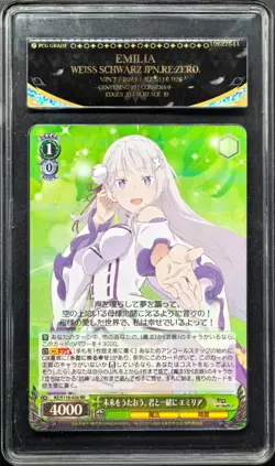 Weiss Schwarz Cards JPN. Emilia S116-026 RE:ZERO PCG 9.5(SAME AS PSA 9) - Image 1