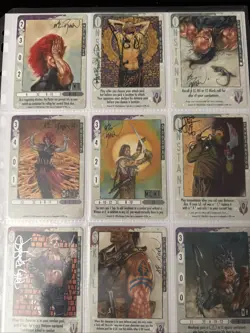 AA-1 Mixed Lot Of 9 Signed Dark Age Trading Cards Incl Dorman Bradstreet Post - Image 1