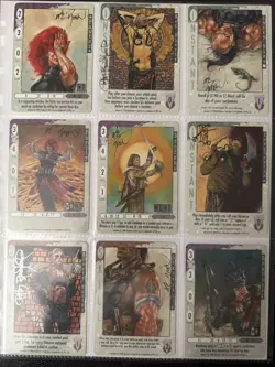 AA-1 Mixed Lot Of 9 Signed Dark Age Trading Cards Incl Dorman Bradstreet Post - Image 2