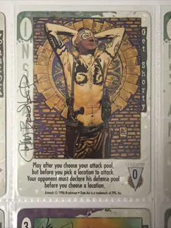 AA-1 Mixed Lot Of 9 Signed Dark Age Trading Cards Incl Dorman Bradstreet Post - Image 4