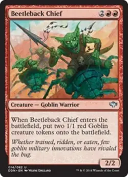 Beetleback Chief 014/082 Near Mint Duel Decks: Speed vs. Cunning MTG Magic - Image 1