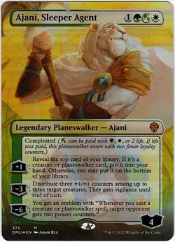 MTG Dominaria United Ajani, Sleeper Agent Borderless NM Foil (Mythic) - Image 2