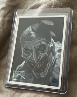 MTG The Jolly Balloon Man AP Artist Proof sketch painting of Art the Clown 1/1 - Image 1